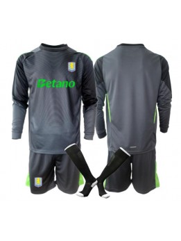 Billige Aston Villa Keeper Hjemmedraktsett Barn 2025-26 Langermet (+ Korte bukser)